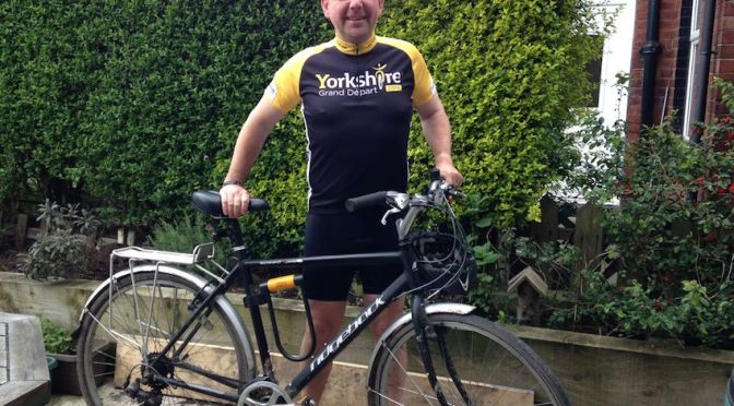 Committee member cycles for charity