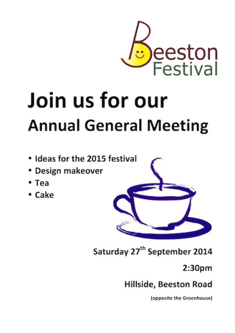 Beeston Festival AGM poster 2014